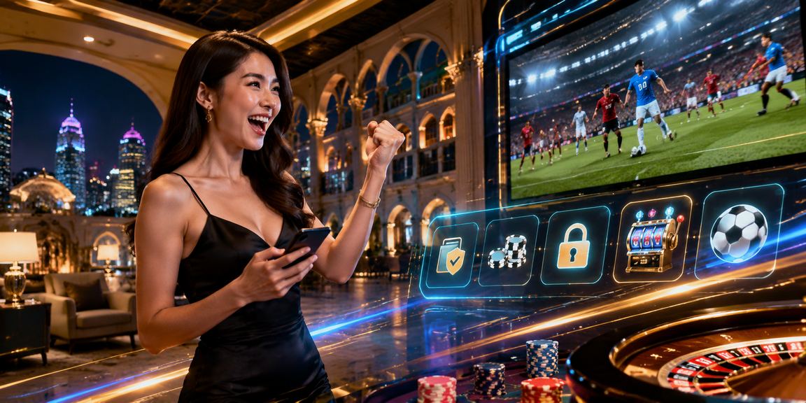 Pengguna Petaling Jaya membuat deposit dan bertaruh sukan maya melalui telefon pintar